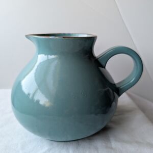 Vintage Dansk Mesa Turquoise Ceramic Pitcher Discontinued